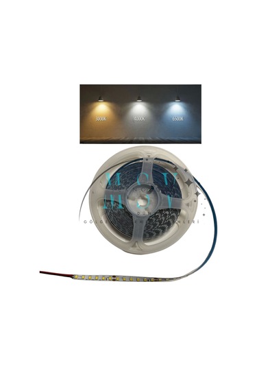 3 Metre Sabit Akım Avize Şerit Led 2835 Smd 180 Ledli 3 Renk 6500k-4000k-3000k 8mm Ip20 Beyaz