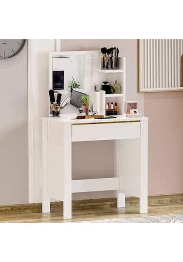Gupse Makyaj Masası Beyaz