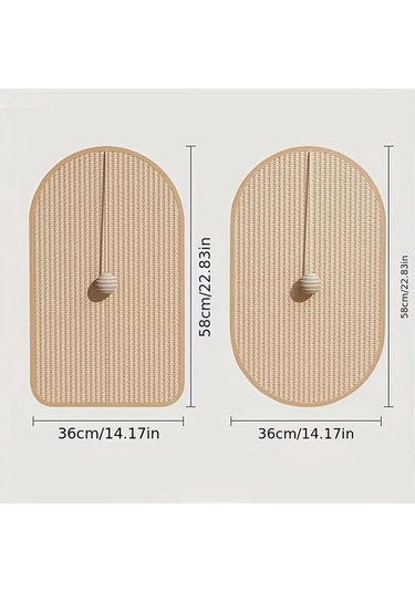 Honeybeeshop 33x55 Oval Asili Tüylü Kedi Tirmalama Pedi Sarkan Toplu Dayanikli Koltuk Koruyucu Oyunca