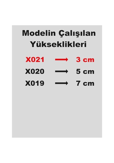 Stencil Harf Boyama Şablonu X021 Harf Yüksekliği 3 Cm