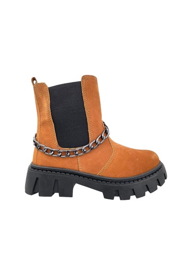 Chelsea Kız Çocuk Deri Kısa Çizme Tarçın Tarçın