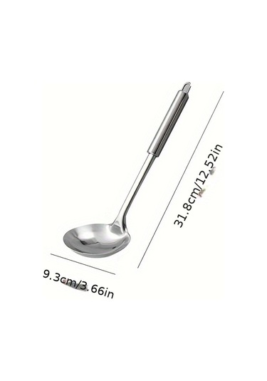 Tcherchi 1 Set Modern Yapışmaz Alet Seti- Spatula Ve Kaşık İçerir - Güvenli Ve Yıkanabilir Pişirme Aletleri Gümüş