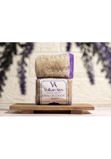Volkan Ates Natural & Beauty Lavanta Yağlı Kabak Lifli Doğal Sabun 130 G