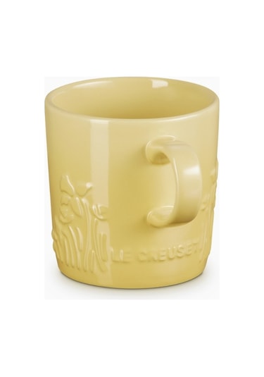 Le Creuset Jardin Çiçek Desenli Seramik Kupa Sarı