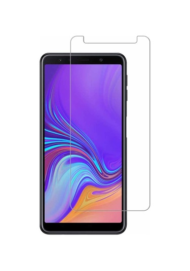Samsung Galaxy Uyumlu A7 2018 Temperli Cam Koruyucu 4d Kırılmaz Tamperli Cam