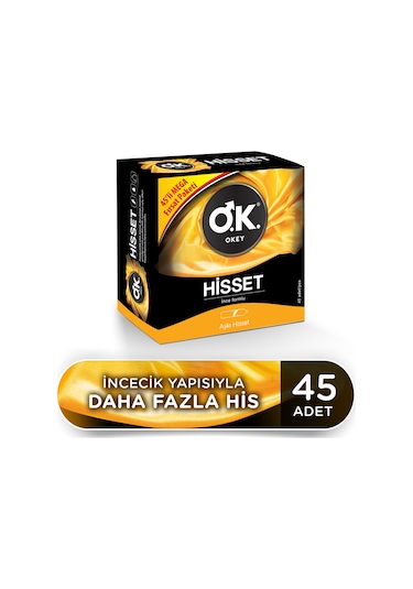Okey Hisset Prezervatif 45'li
