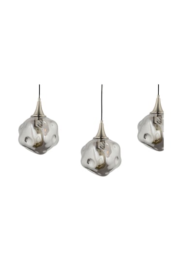Lampaluce Globo-4 Modern Yemek Masası Sarkıt Avize 3'lü 70cm Krom Krom