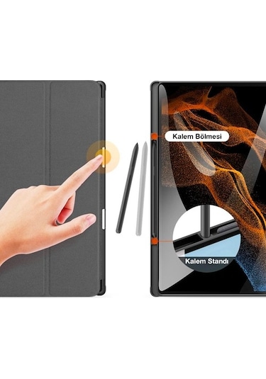 Dux Ducis Samsung Uyumlu Galaxy Tab A8 2021 10.5 (X200-X205) Kılıf Kale