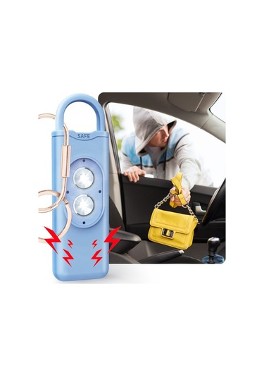 Anjiexun Alarm 130db Kız Çocuk Kadınlar İçin Kurt Karşıtı Uyarı Yeşil