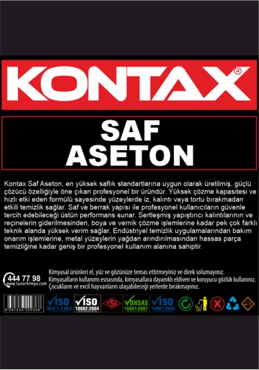 Kontax Saf Aseton 200 Ml