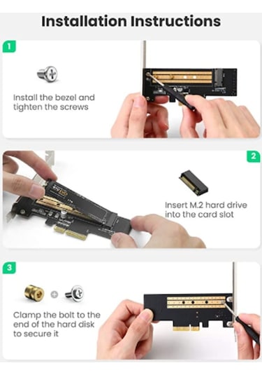 Ugreen Pcıe 3.0 X 4 Nvme M.2 Ssd Dönüştürücü Adaptör