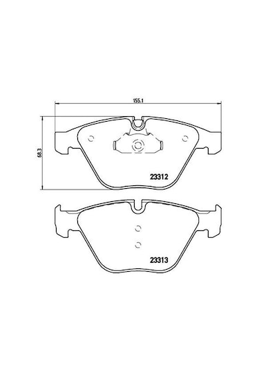 Brembo Fren Balatası On Bmw E60-e65-e66 2331211 IS00-BREMBO P06054