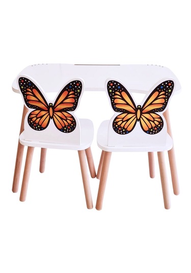 4-12 Yaş Çocuk Aktivite 1 Masa 2 Sandalye Takımı