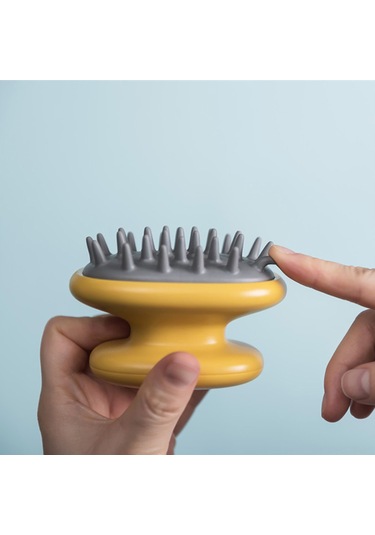 Suofeng Yumuşak Silikon Saç Masaj Fırçası - Islak Ve Kuru Saçlar İçin Rahatlatıcı Kafa Derisi Bakımı