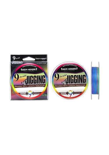 Sea Horse Jigging 9 Örgü 300 Mt Multicolor ip Misina - 0.16