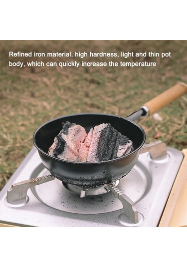 Kosona Taşra Ve Kamp İçin Hızlı Kömür Ateşleyici, Isı Yalıtkan Ahşap Saplı, Taşınabilir Mini Mangal Kömürlük Çok Renkli