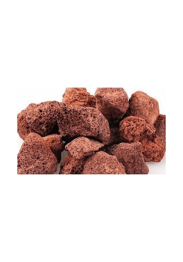 Pomza 4 KG 2-4 cm Kırmızı Pomza Tarım Pomzası Pomza Taşı Lav Taşı Cüruf Madeni Pomza Ponza