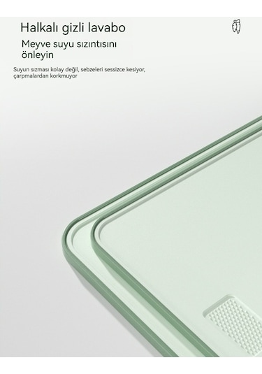 Dancemonkey Buğday Samanı Kesme Tahtası, Ev Tipi Plastik Kesme Küf Geçirmez Pembe