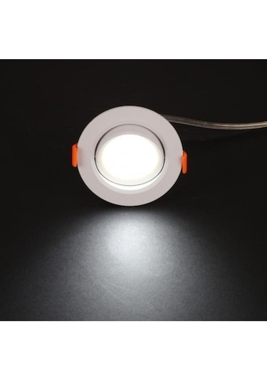 Ct-5204 Akik 7 Watt Led Spot Beyaz Kasa Beyaz Işık