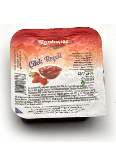 Kardeşler Şekerleme Piknik Kahvaltılık Çilek Reçeli 112 x 20 G