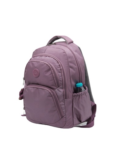 Özel Su İtici Kumaş Mürdüm Unisex Okul Çantası 34600