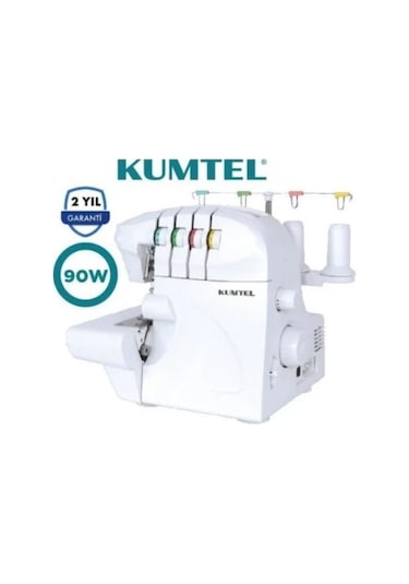 Kumtel Ev Tipi Overlok Makinesi Beyaz