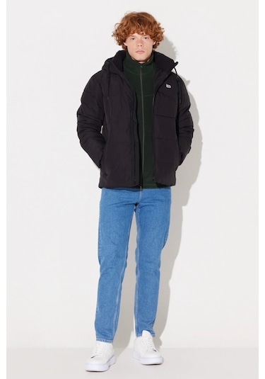 Lee Kapüşonlu Regular Fit Siyah Erkek Mont L88Bny01 Siyah