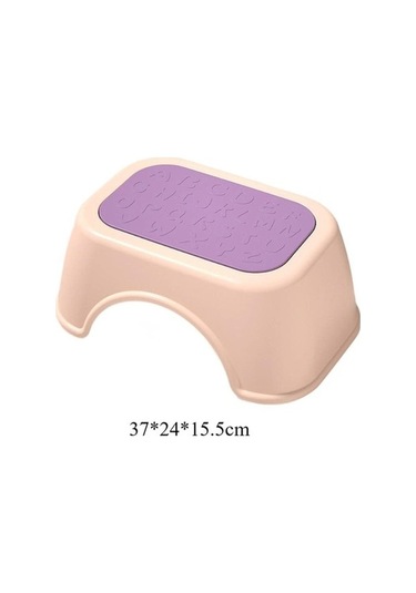 Flybuy Bosphorusboutique Tuvalet Suntek Sağlam Pembe Kaymaz Çocuk Adım Yt Tabure - Güvenli Ve Dayanıklı, Evde Kullanım İçin Uygun Pembe Çocuk Tuvalet Taburesi Pembe