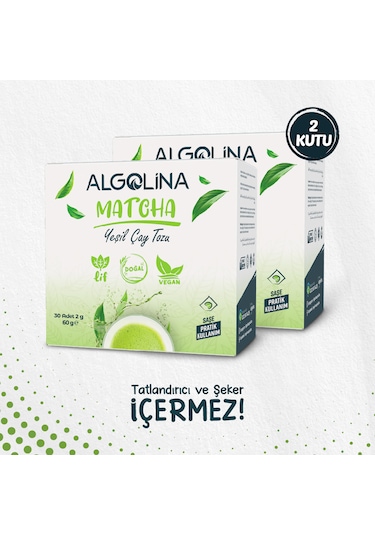 Algolina Matcha Çayı Saşe 2 x 30'lu