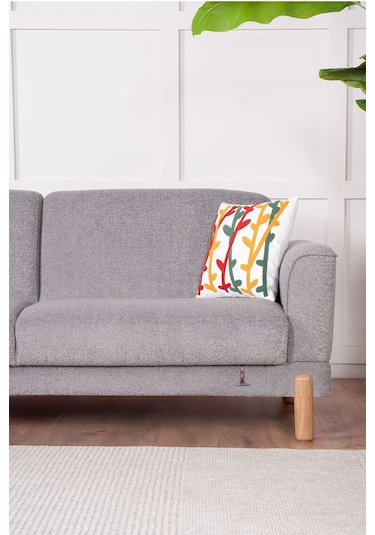 Bohera Bohem Koltuk Üç Kişilik Koltuk Açık Gri Açık Gri