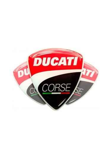 Ducati Corse 3D Sticker 2 Adet
