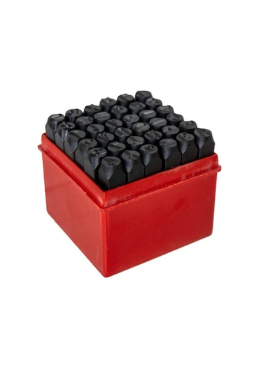 Partner Pt03045 Çelik Harf Rakam Zımba Takımı 8 Mm 36 Parça