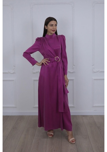 Senna Kendra Dress Fuşya Fuşya