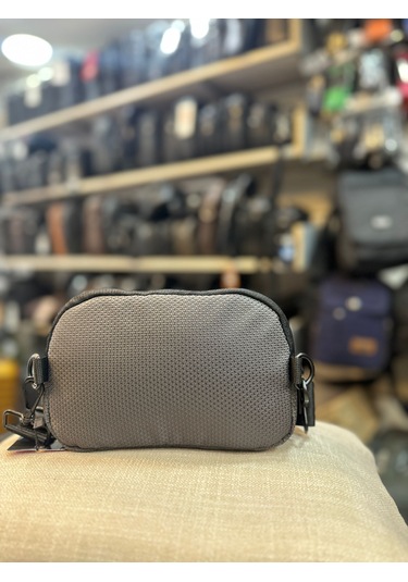 Trg Polo Gri Su Geçirmez Kumaş El Omuz Çantası Açık Gri