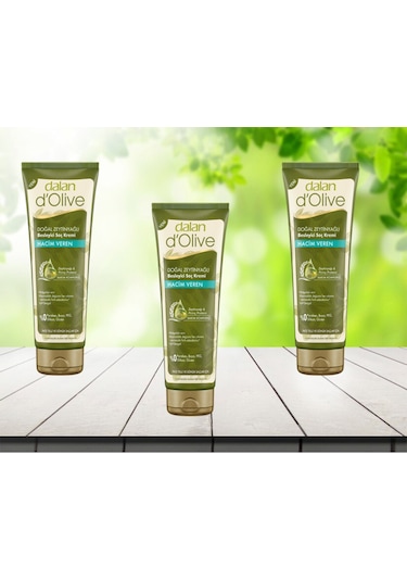 D'olive Hacim Veren Saç Kremi 200 Ml 3 Adet