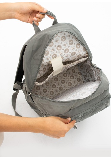 Ultra Hafif Çok Cepli Su Geçirmez Sırt Çantası Unisex Gri Model: 571-2e - Gri