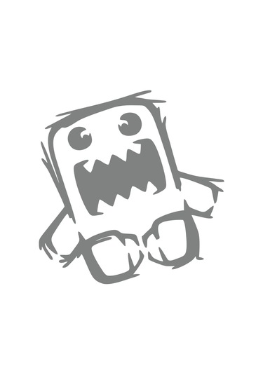 Komik Dinozor Araba Stickeri 17x17 Cm Gri