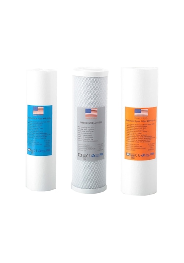 Filtre Dünyası Usa Su Arıtma Filtresi 3Lü Takım Arıtıcı Filtresi