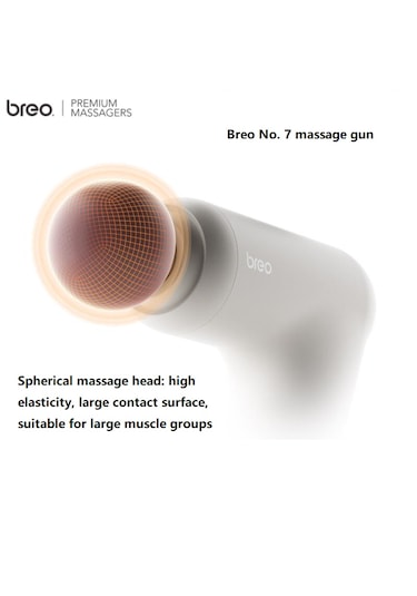 Breo Massage Gun M0220 - Isı Terapili, Fırçasız Motorlu Ve Taşına Gri