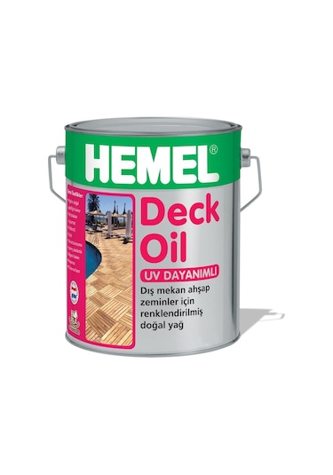 Hemel Deck Oil - Deck Zeminler İçin Renkli Yağ 15 Lt