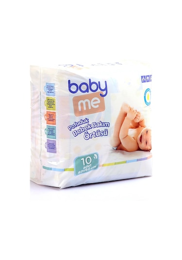 Baby Me Pofuduk Bebek Bakım Örtüsü 60 x 60 CM 10 Adet