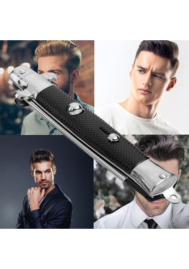 Suofeng Otomatik Açılır Kapanır Saç Ve Sakal Taranı - Şık Metal Plastik Kombin