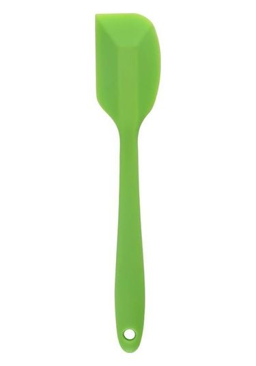 Yeşil Silikon Mutfak Pişirme Araçları Silikon Tek Parça Spatula Küçük Kek Krem Guacamole Pişirme Spatula