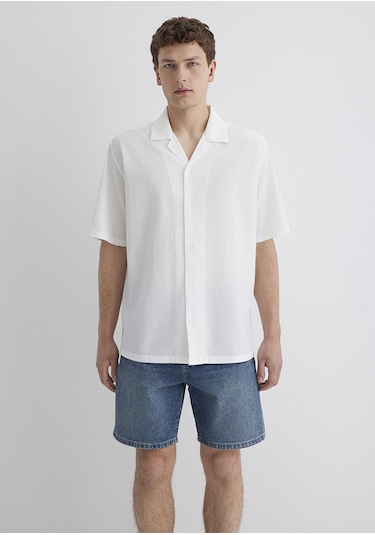 Mavi - Beyaz Gömlek 0211519-70057 Beyaz