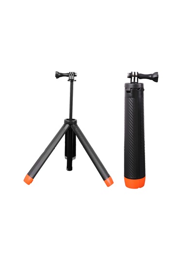 Kangvka Action Kamera İçin 4'lü Fonksiyonlu Su Geçirmez Tripod: Uzatılabilir, Yuvarlanabilir, Selfie Çubuğu - Gopro, Djı, Insta360 Uyumlu