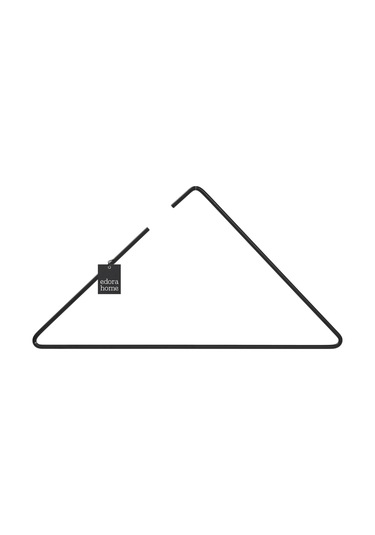 Mat Siyah 5 Li Üçgen Tişört, Elbise, Gömlek, Mayo Askısı, Şık Tasarım Mağaza Store Askısı-metal Paslanmaz Siyah