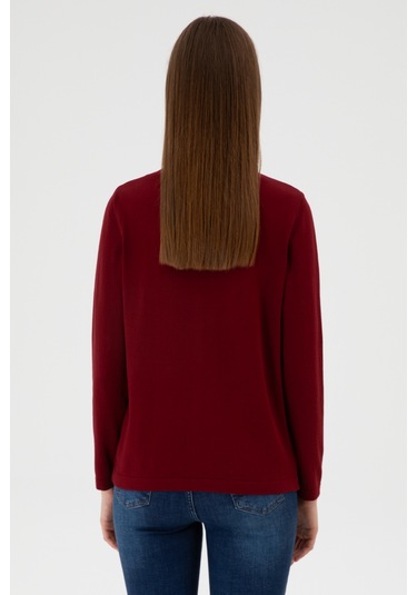 U.s. Polo Assn. Kadın Bordo Hırka Triko 50313624-vr014 Bordo