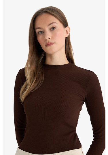 Defacto Fitilli Kaşkorse Uzun Kollu Tunik E9540ax25wnbn66 Kahve Defacto Fitilli Kaşkorse Uzun Kollu Tunik E9540ax25wnbn66 Kahve