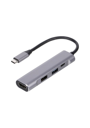 Usb-c Çok Fonksiyonlu Hub: 4k Hdmı Gösterim, Pd Şarj, Usb 3.0/2.0 - Alüminyum Dökme, 5gbps Hızlı Veri Transferi