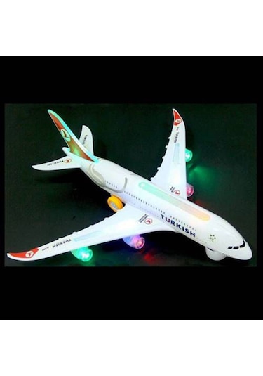 Thy Airbus A380 Işıklı Sesli & Yürüyebilen Oyuncak Uçak Orta Boy